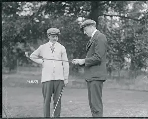 Prints of Left to right are golf players and brothers, Ray and Frank Ouimet Swing Through History: Ray and Frank Ouimet on Golf Course