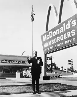 Suits Prints: Ray Kroc Standing Outside McDonald's