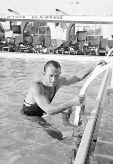 Ray Woods Lounging in Pool