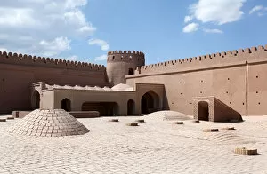 Images Dated 17th October 2015: Rayen castle courtyard, Kerman province, Iran