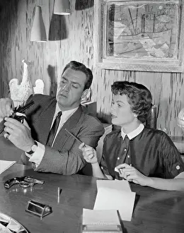 Revolver Prints: Raymond Burr and Barbara Hale as Perry Mason and Della Street