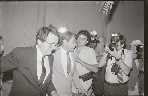Raymond Donovan Being Ushered Past Press