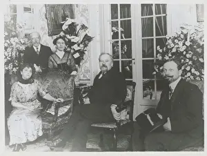 Raymond Poincare Posing with Family