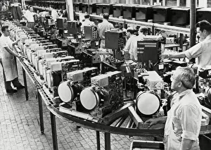 Rca Tv Parts Move Along Assembly Line