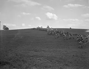 Historical Reenactment Prints: Re-Enactment of Civil War Battle of Antietam