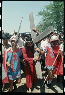 Re-Enactment of Jesus Christ Carrying the Cross