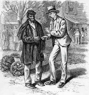 Encouragement Prints: Readjuster Party Canvassing For Votes