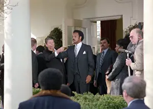 Reagan and Jesse Jackson Pointing Fingers
