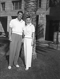Honeymoon Prints: Reagans On Honeymoon In Phoenix