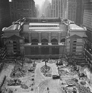 Hide Prints: Rear View Of Grand Central Terminal
