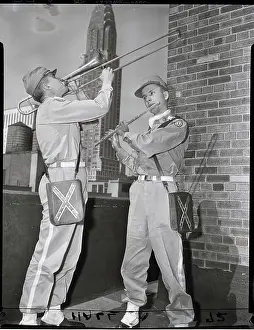 Rebel Prints: Rebel Musicians On Horn And Fife On Roof