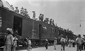 Rebel Prints: Rebel Troops on Train at Veracruz