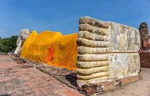 Images Dated 23rd November 2014: Reclining Buddha at Ayutthaya