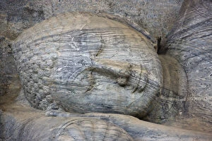 Images Dated 8th February 2012: The Reclining Buddha at Gal Vihare (Rock Shrine)