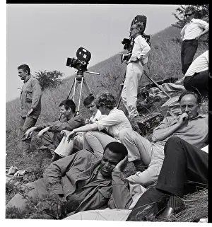 Buckinghamshire Prints: Reclining Jim Brown Frowns by Film Crew