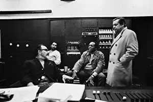 Huty25953 Prints: Recording of Aretha Franklin's Album This Girl's in Love with You At Atlantic Studios