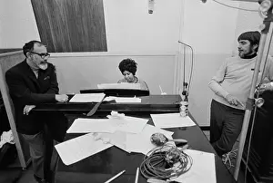 Huty25953 Prints: Recording of Aretha Franklin's Album This Girl's in Love with You At Atlantic Studios