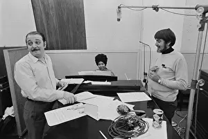 Huty25953 Prints: Recording of Aretha Franklin's Album This Girl's in Love with You At Atlantic Studios