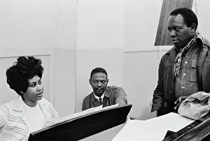 Recording of Aretha Franklin's Album This Girl's in Love with You At Atlantic Studios