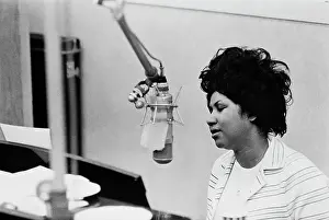 Recording of Aretha Franklin's Album This Girl's in Love with You At Atlantic Studios