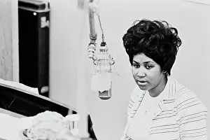 Recording of Aretha Franklin's Album This Girl's in Love with You At Atlantic Studios