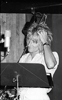 Rod Stewart Prints: Recording At Cherokee Studios