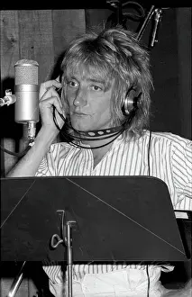 Rod Stewart Prints: Recording At Cherokee Studios