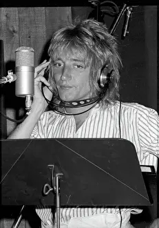 Rod Stewart Prints: Recording At Cherokee Studios