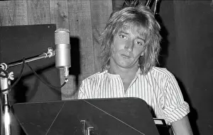 Rod Stewart Prints: Recording At Cherokee Studios