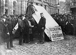 Recruit Prints: Recruiting Volunteers For Spanish-American War