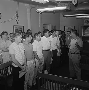 Recruits Being Inducted into Army