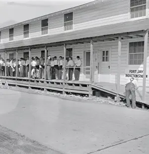 Recruits at New Army Induction Center