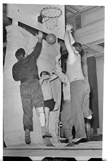 Recuperating Amputee Patients Playing Basketball