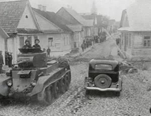 Red Army Tanks Invade Poland from the East 1939