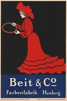 Litho Prints: Red On Black Hamburg Colors