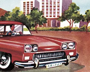 Vehicle Part Prints: Red Car