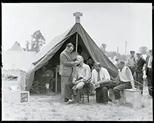 Red Cross Prints: Red Cross Camp for Bonus Veterans