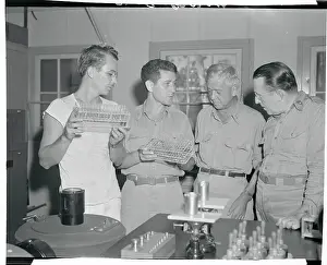 Basil Oconnor Prints: Red Cross Chairman and Conducting Tour in Lab