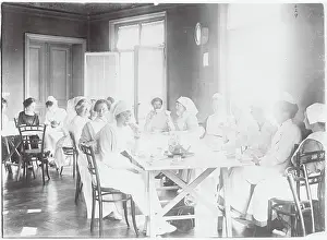 Red Cross Nurses at Tea Break