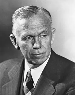 George C Prints: Red Cross President George C. Marshall