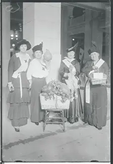 Caring Prints: Red Cross Selling Vegetables