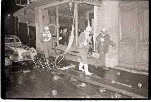 Sorbonne Prints: Red Cross Workers Carry Wounded Students