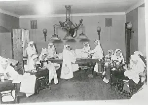 Red Cross Prints: Red Cross Workers at Schwab Home