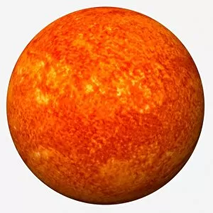 Space Science Gallery: Red giant star, digital illustration