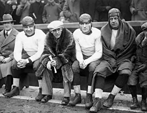 Chicago Bears Prints: Red Grange On Bears Bench