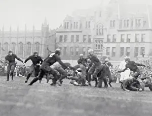 Red Grange Carrying Football