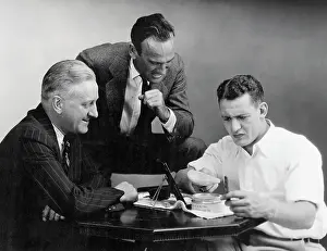 Red Grange with His Manager