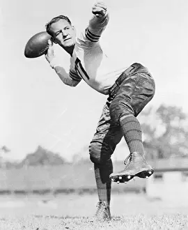 Throwing Prints: Red Grange Throwing a Pass