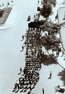 Red Guards Marching In Canton