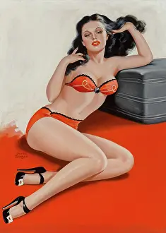 Legs Prints: Red Lingerie